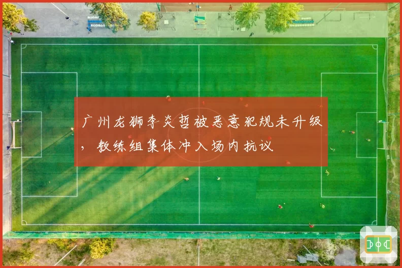 广州龙狮李炎哲被恶意犯规未升级，教练组集体冲入场内抗议